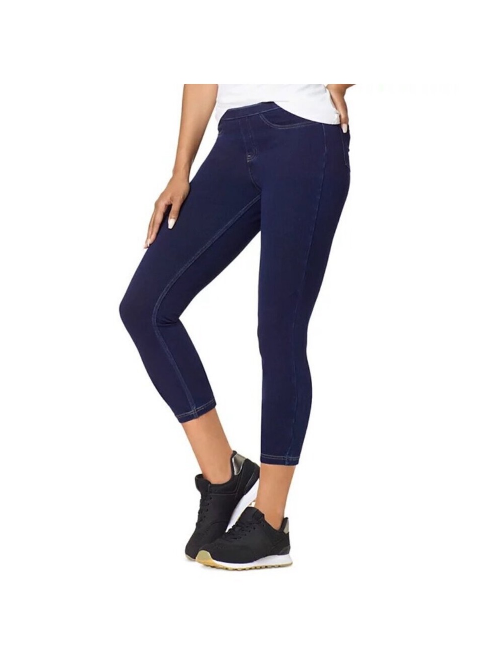 Hue Classic Stretch Denim Leggings Indigo Denim Medium